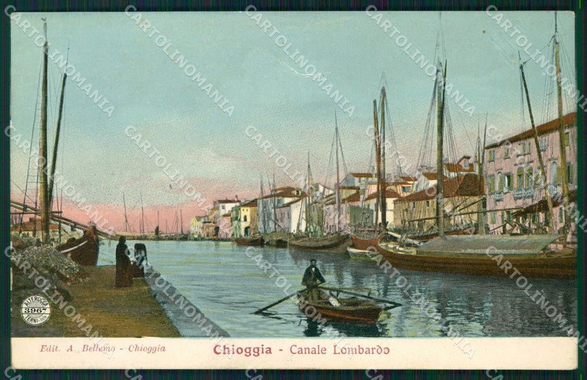 Venezia Chioggia Canale Lombardo Barche Alterocca 3967 cartolina QT3981 – fronte