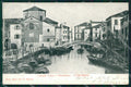 Venezia Chioggia Canale Vena Barche PIEGA cartolina QT3987 – fronte