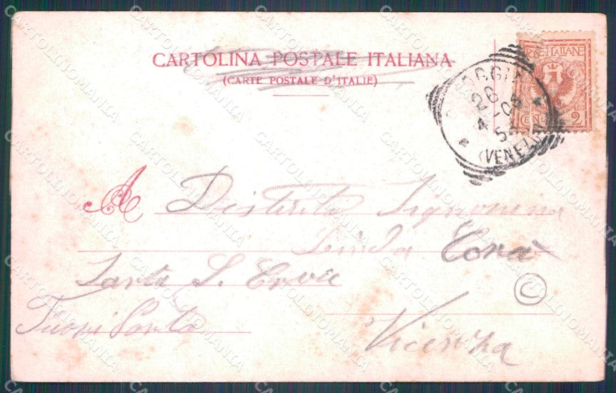 Venezia Chioggia Canal Vena cartolina QT3998 – retro