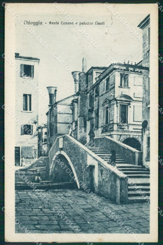 Venezia Chioggia Ponte Caneva cartolina QT4022 – fronte