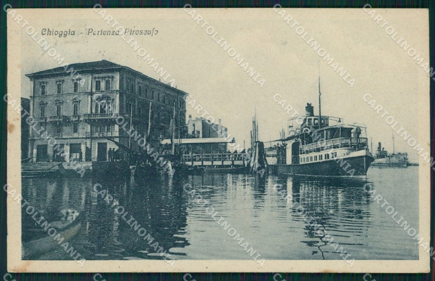 Venezia Chioggia Piroscafo cartolina QT4031 – fronte