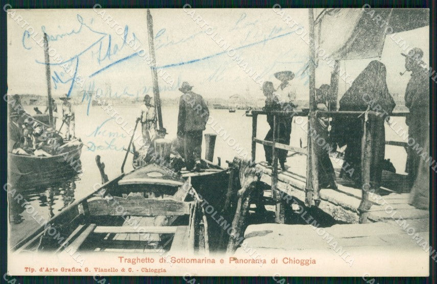 Venezia Chioggia Sottomarina di Barche ABRASA cartolina QT4052 – fronte