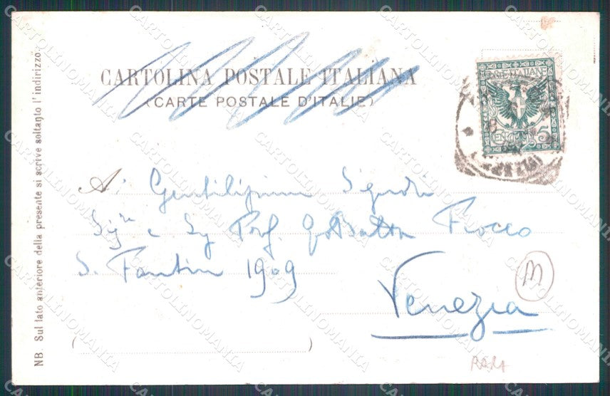 Venezia Chioggia Sottomarina di Barche ABRASA cartolina QT4052 – retro