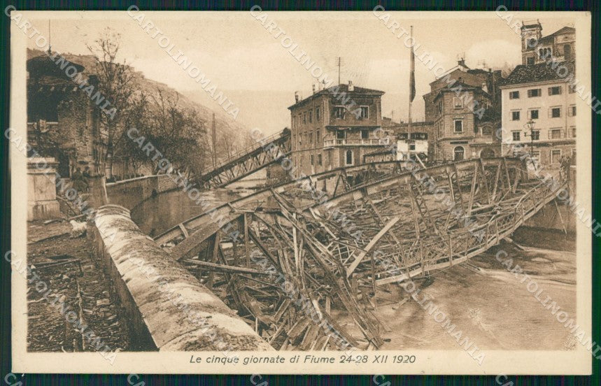 Croazia Fiume Rovine di Guerra cartolina QT4092 – fronte