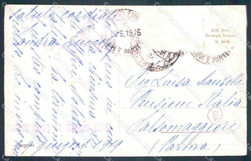 Croazia Fiume Militari cartolina QT4097 – retro