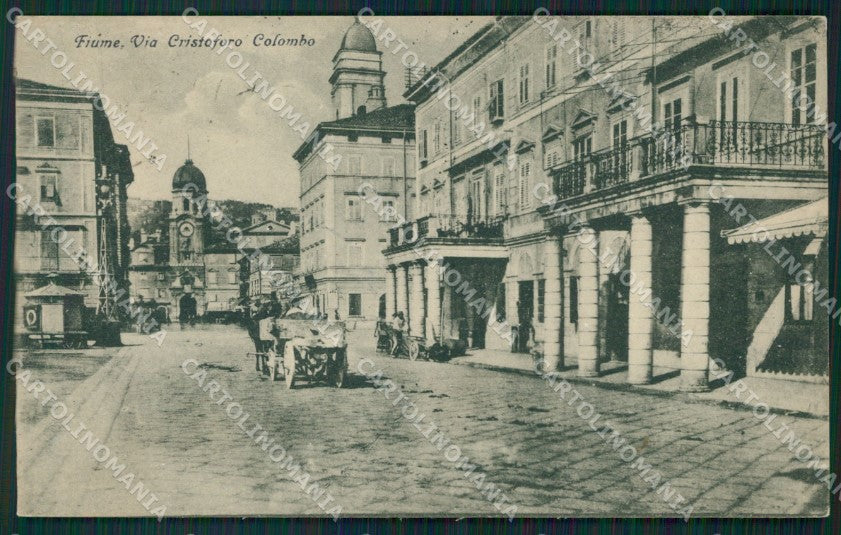 Croazia Fiume Carretto cartolina QT4100 – fronte
