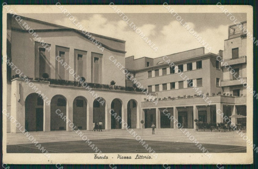Trento Città Piazza Littorio cartolina QT4128 – fronte