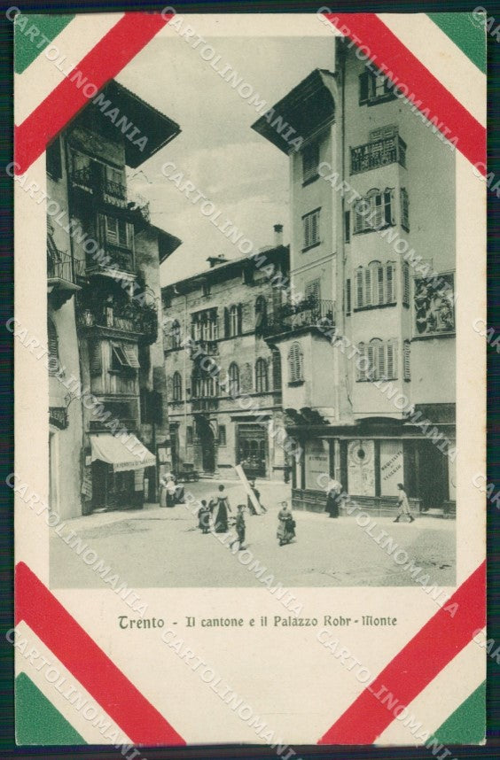 Trento Città Palazzo Rohr Monte cartolina QT4129 – fronte