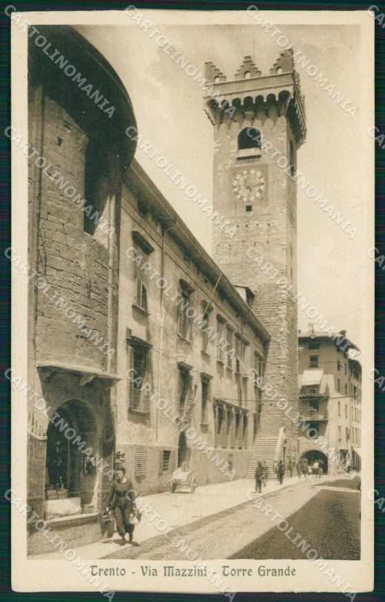 Trento Città Torre Grande cartolina QT4146 – fronte