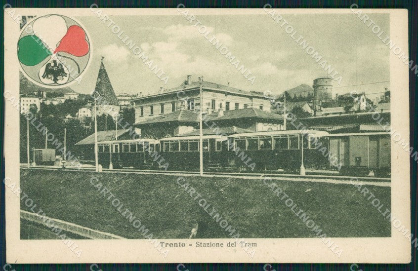 Trento Città Stazione del Tram cartolina QT4148 – fronte