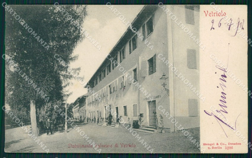 Trento Levico Vetriolo Stabilimento Balneare cartolina QT4167 – fronte