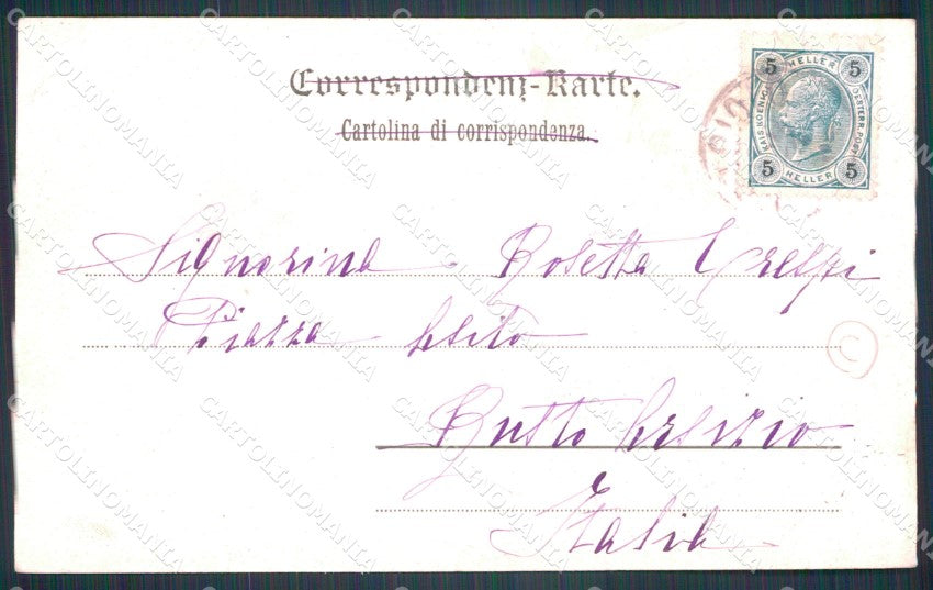 Trento Levico Vetriolo Stabilimento Balneare cartolina QT4167 – retro