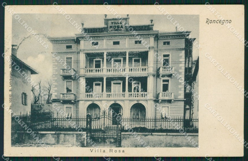 Trento Roncegno Villa Rosa cartolina QT4172 – fronte