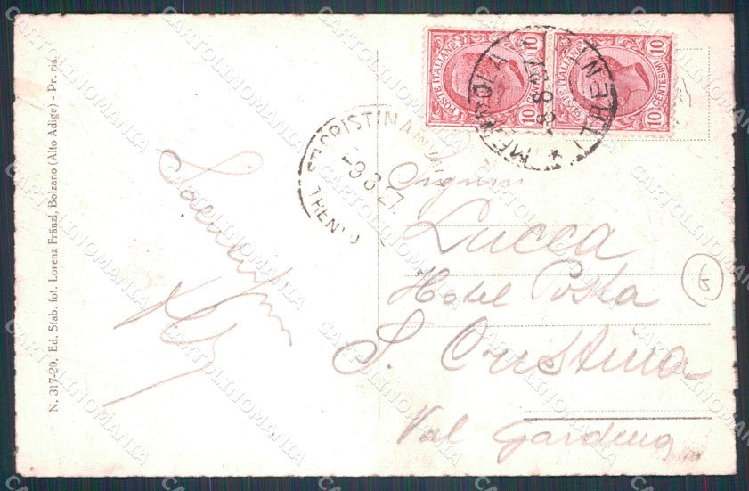 Trento Passo della Mendola Auto Postale cartolina QT4183 – retro