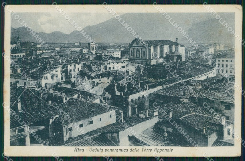 Trento Riva del Garda PIEGHINA cartolina QT4195 – fronte