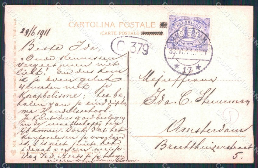 Trento Lago di Garda Costumi cartolina QT4204 – retro