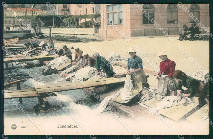 Trento Riva del Garda Lavandaie cartolina QT4208 – fronte
