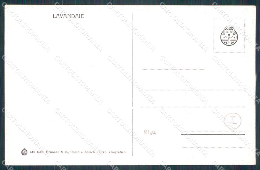 Trento Riva del Garda Lavandaie cartolina QT4213 – retro