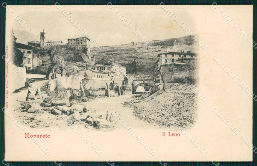 Trento Rovereto Fiume Leno cartolina QT4230 – fronte