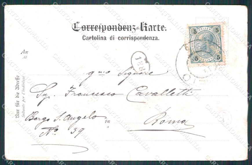Trento Rovereto cartolina QT4237 – retro