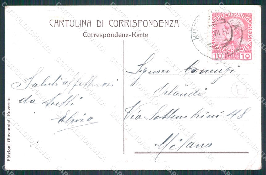 Trento Rovereto Ponte sul Leno PIEGHINE cartolina QT4248 – retro