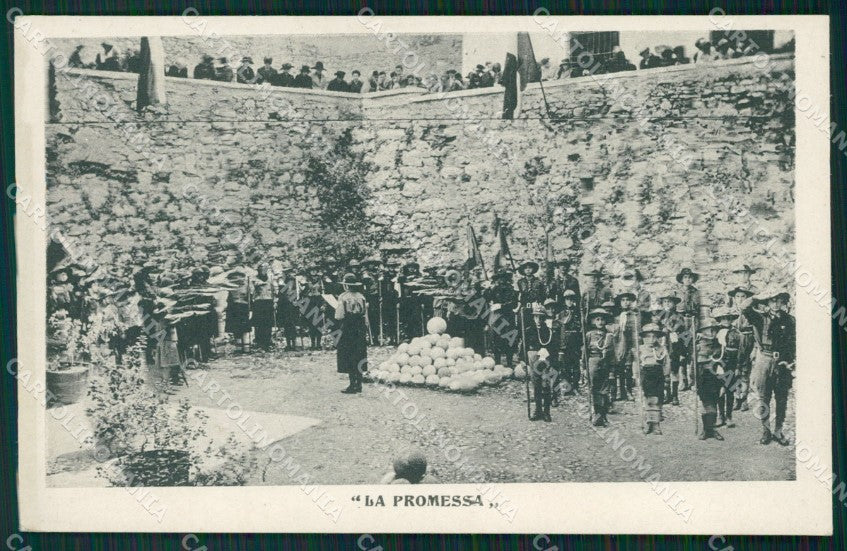 Trento Rovereto Unione Nazionale Esploratrici Itaiane Boy Scout cartolina QT4251 – fronte