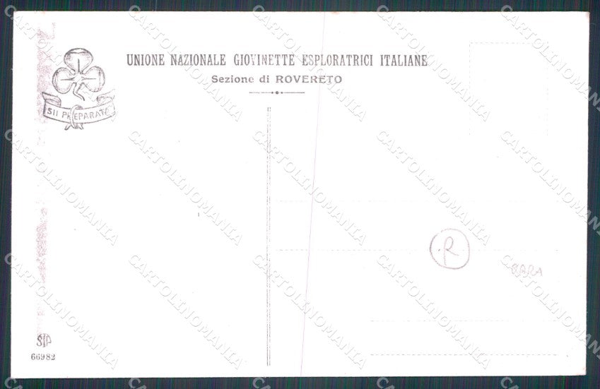 Trento Rovereto Unione Nazionale Esploratrici Itaiane Boy Scout cartolina QT4251 – retro