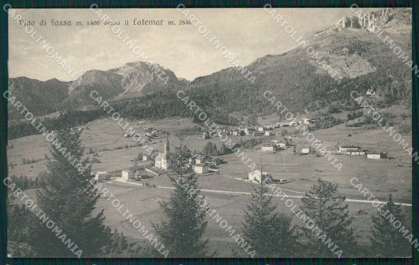 Trento Vigo di Fassa Latemar cartolina QT4258 – fronte