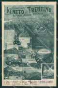 Trento Rovereto Mappa TRACCE UMIDO cartolina QT4261 – fronte