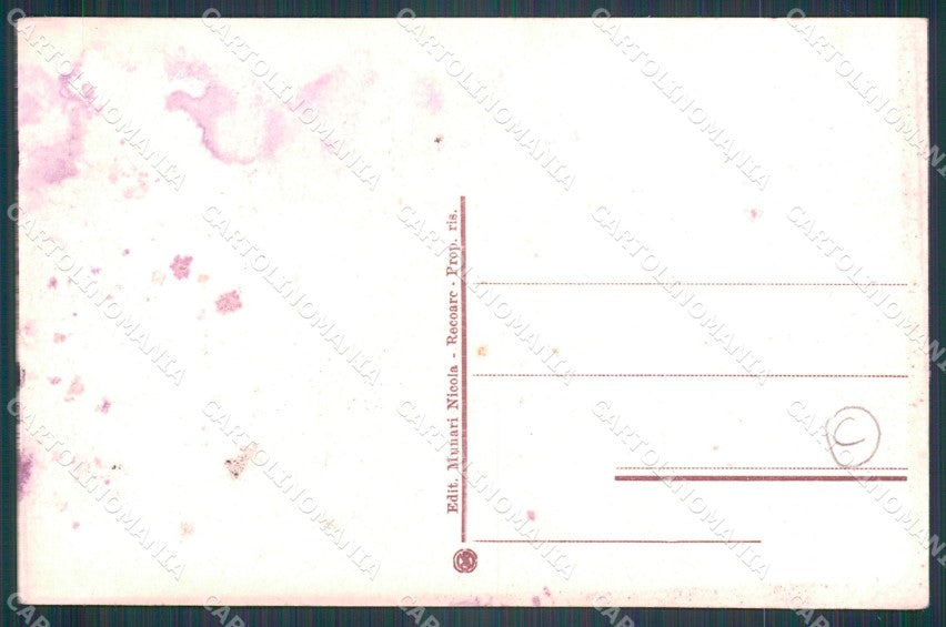 Trento Rovereto Mappa TRACCE UMIDO cartolina QT4261 – retro