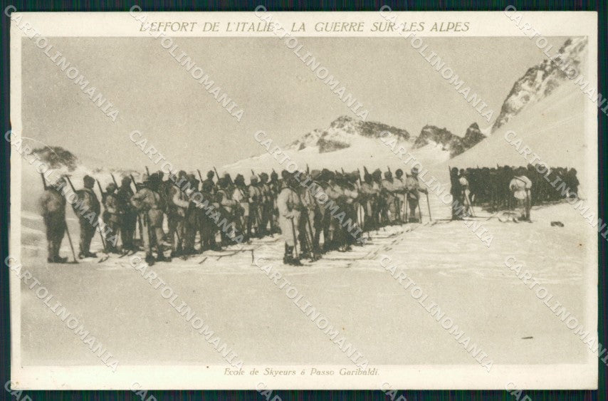 Trento GdF Nevicata Sci cartolina QT4262 – fronte