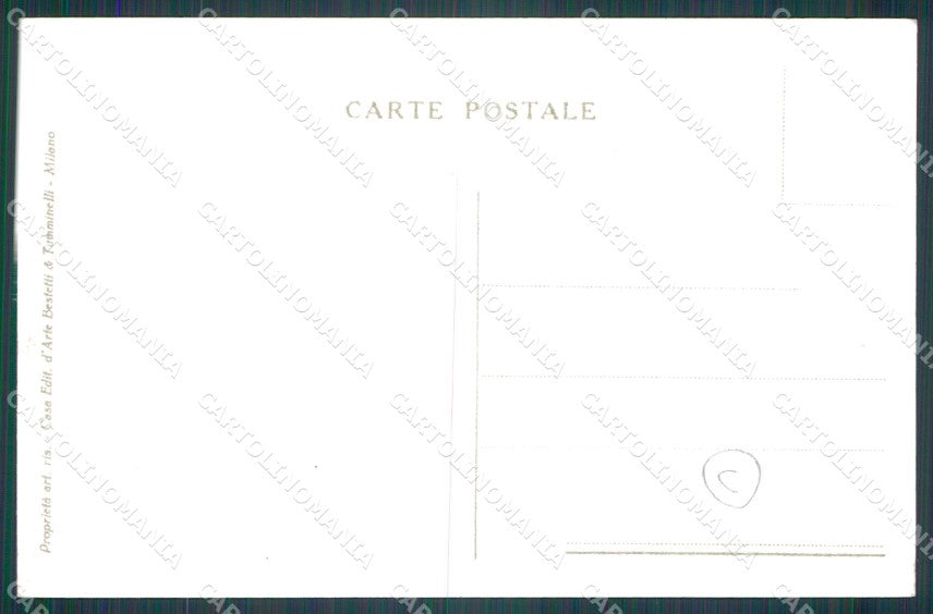 Trento GdF Nevicata Sci cartolina QT4262 – retro