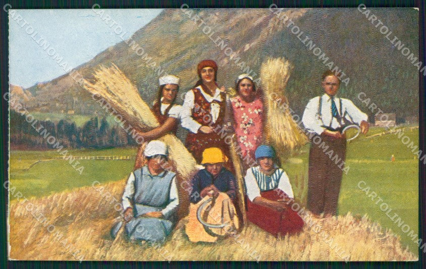 Trento Moena Costumi cartolina QT4265 – fronte