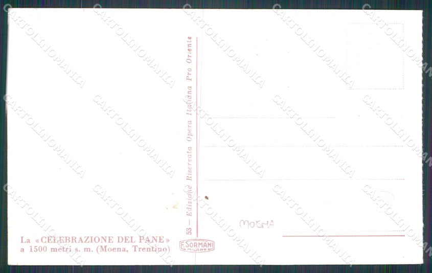 Trento Moena Costumi cartolina QT4265 – retro