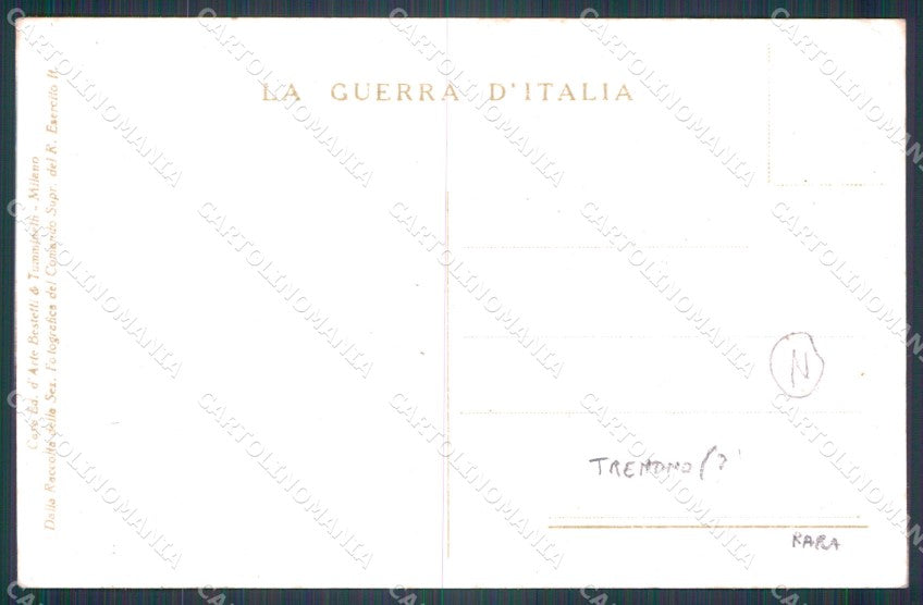 Trento ? Cane da Traino War Dog Militari cartolina QT4279 – retro