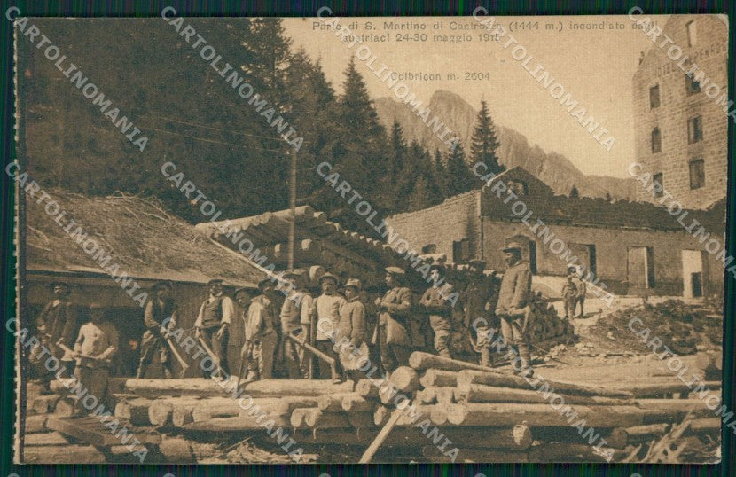 Trento Siror San Martino di Castrozza Militari cartolina QT4280 – fronte