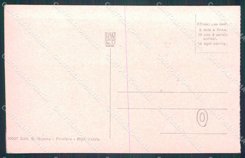 Trento Siror San Martino di Castrozza Militari cartolina QT4280 – retro