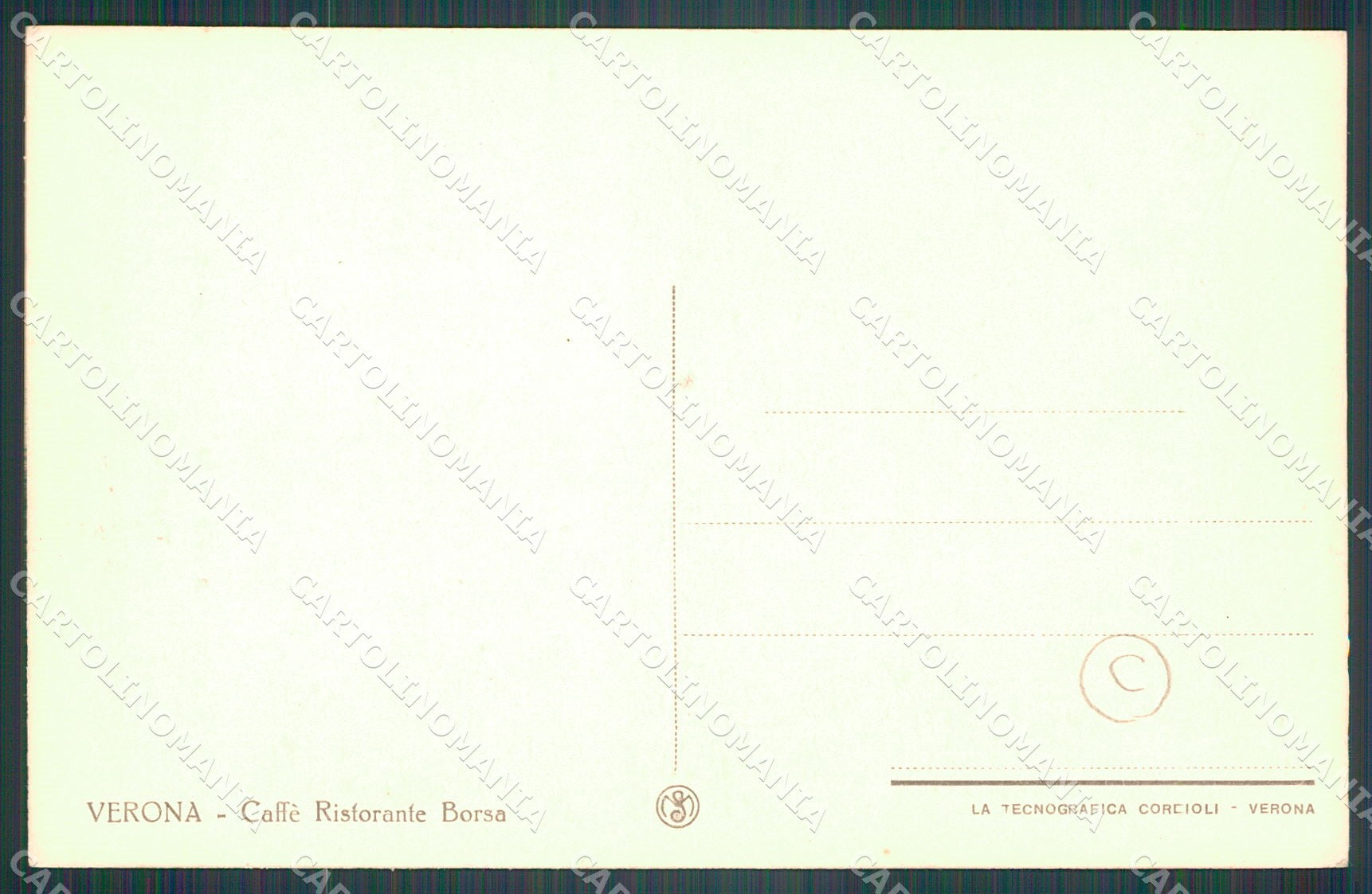 Verona Città Birra cartolina QT4289 – retro
