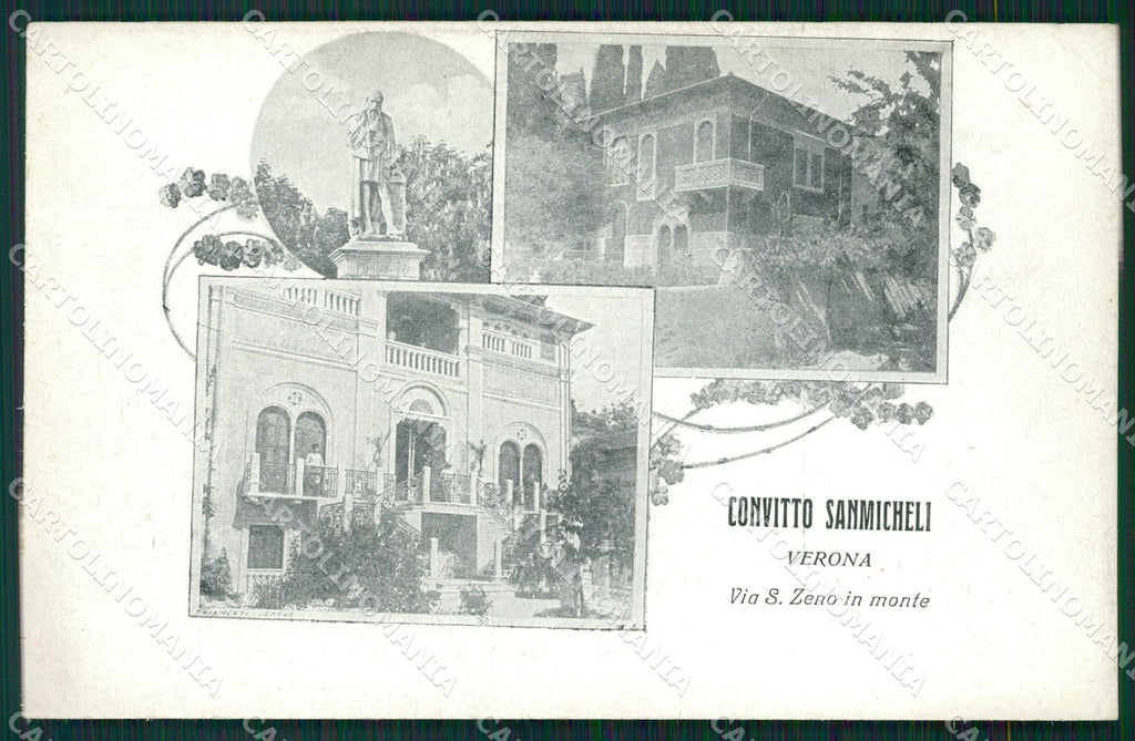 Verona Città via San Zeno in Monte cartolina QT4299 – fronte