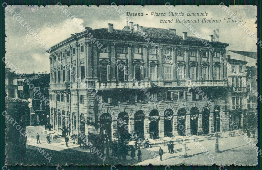 Verona Città Piazza Vittorio Emanuele cartolina QT4308 – fronte
