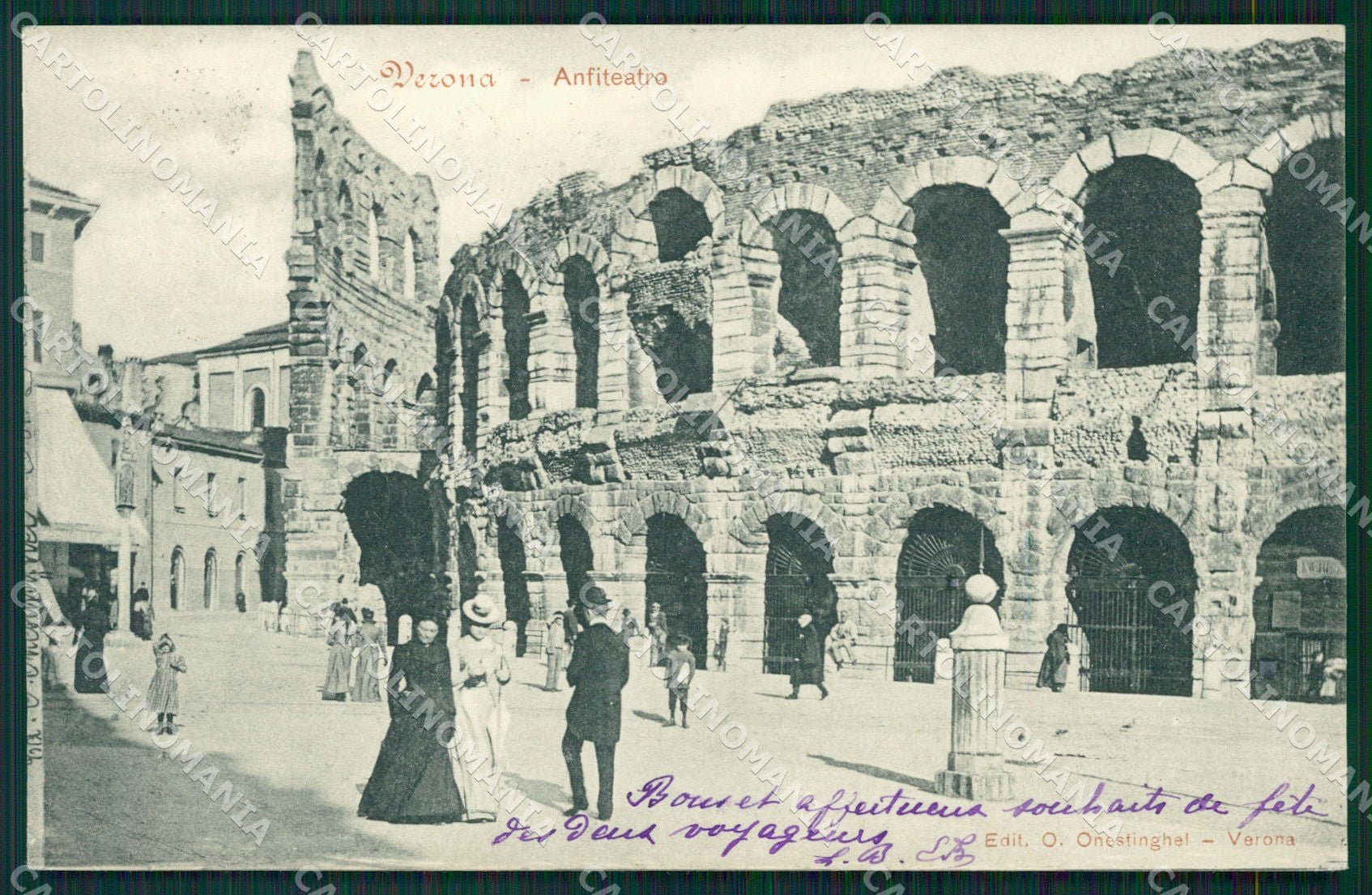 Verona Città Arena cartolina QT4313 – fronte