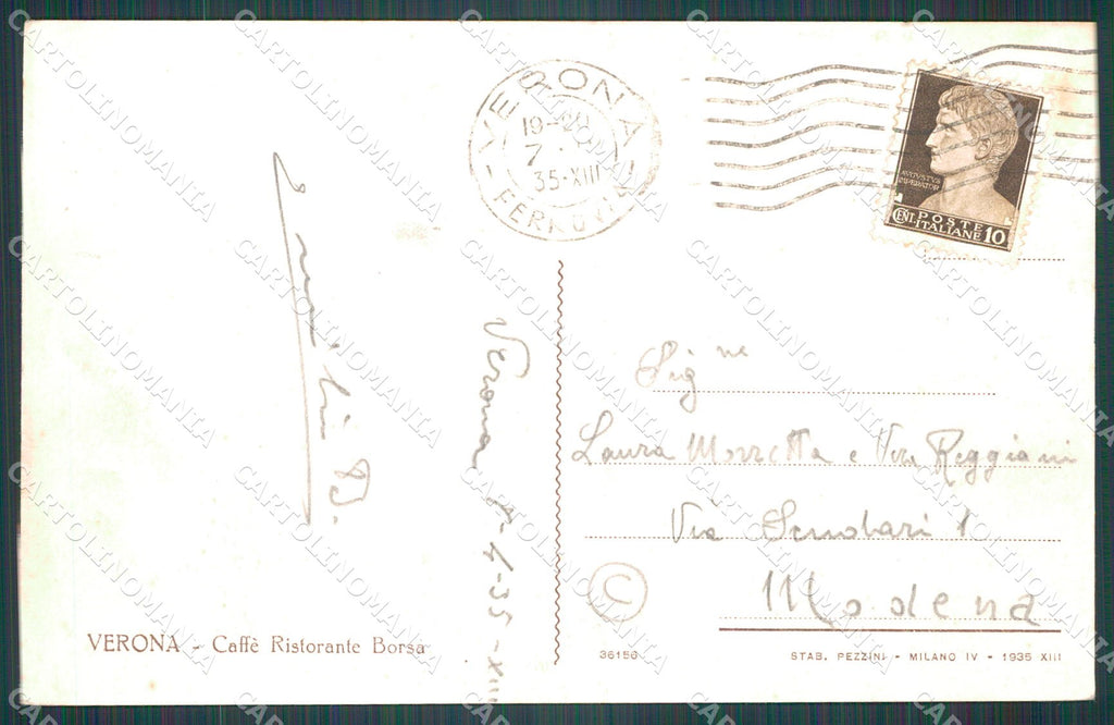 Verona Città Birra cartolina QT4314 – retro