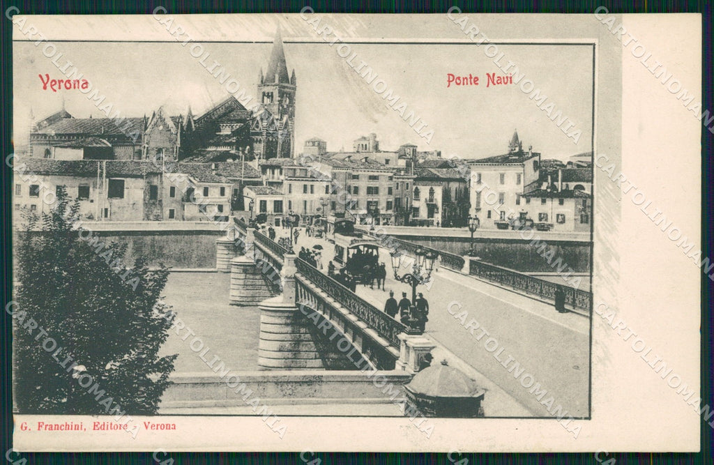 Verona Città Ponte Navi cartolina QT4324 – fronte