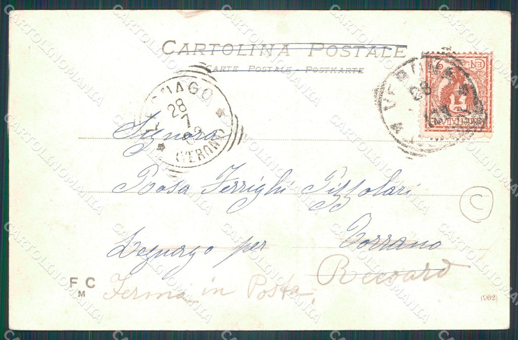 Verona Città PIEGHINE cartolina QT4332 – retro