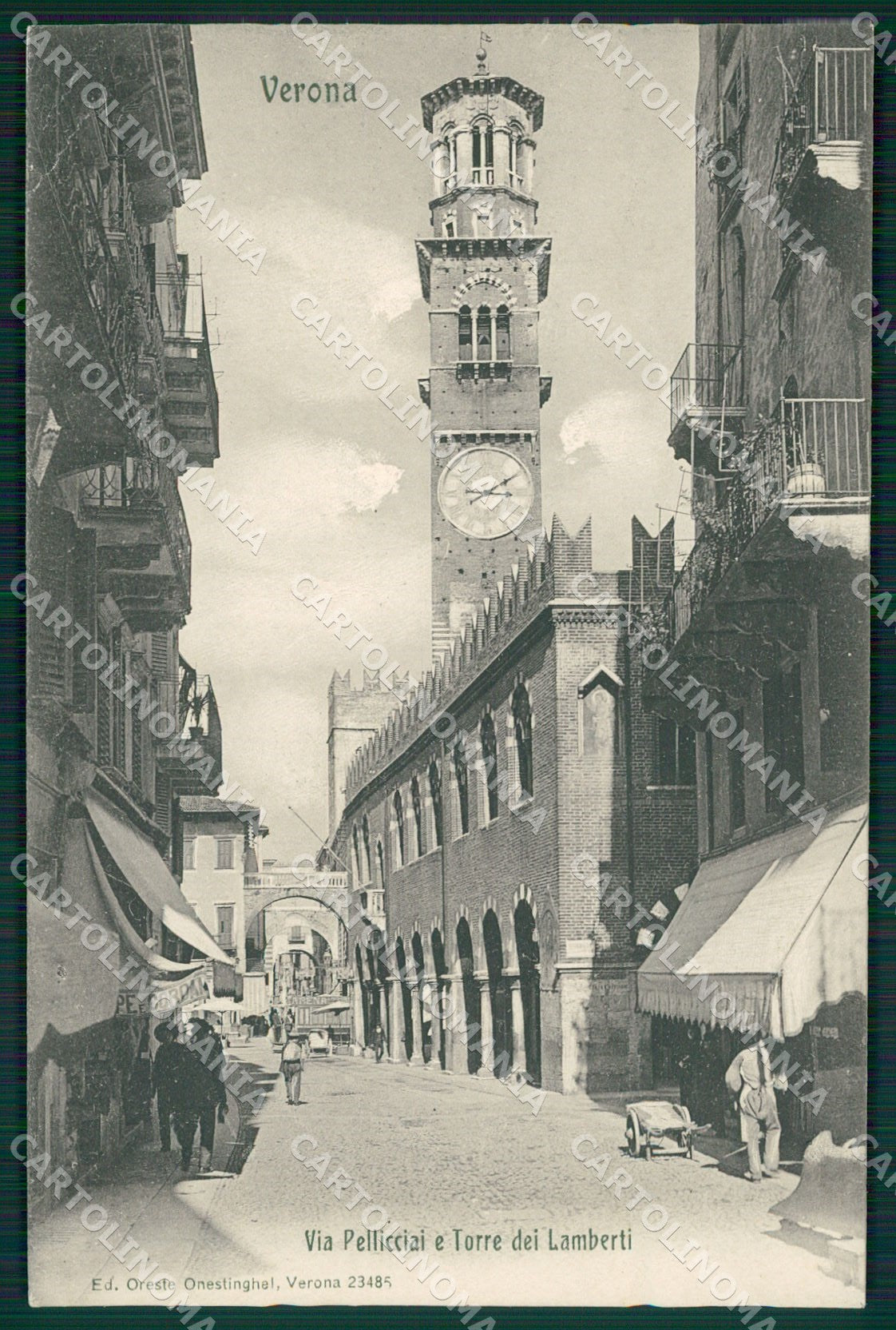 Verona Città Torre Lamberti cartolina QT4342 – fronte