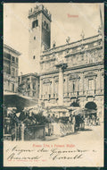 Verona Città Piazza Erbe FORO cartolina QT4347 – fronte