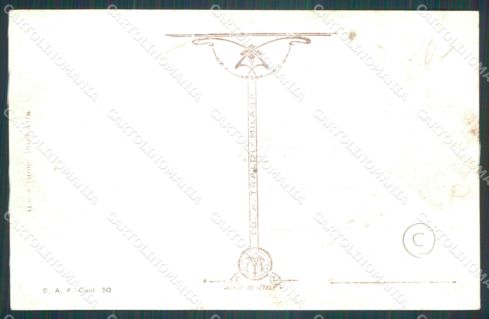 Verona Città Piazza Erbe Mercato FORO Foto cartolina QT4363 – retro