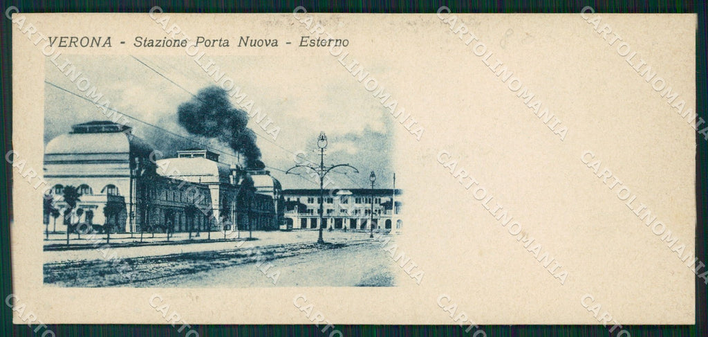 Verona Città Stazione mini cartolina QT4370 – fronte