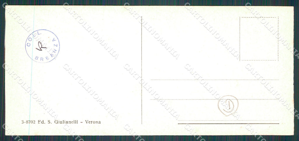 Verona Città Stazione mini cartolina QT4370 – retro