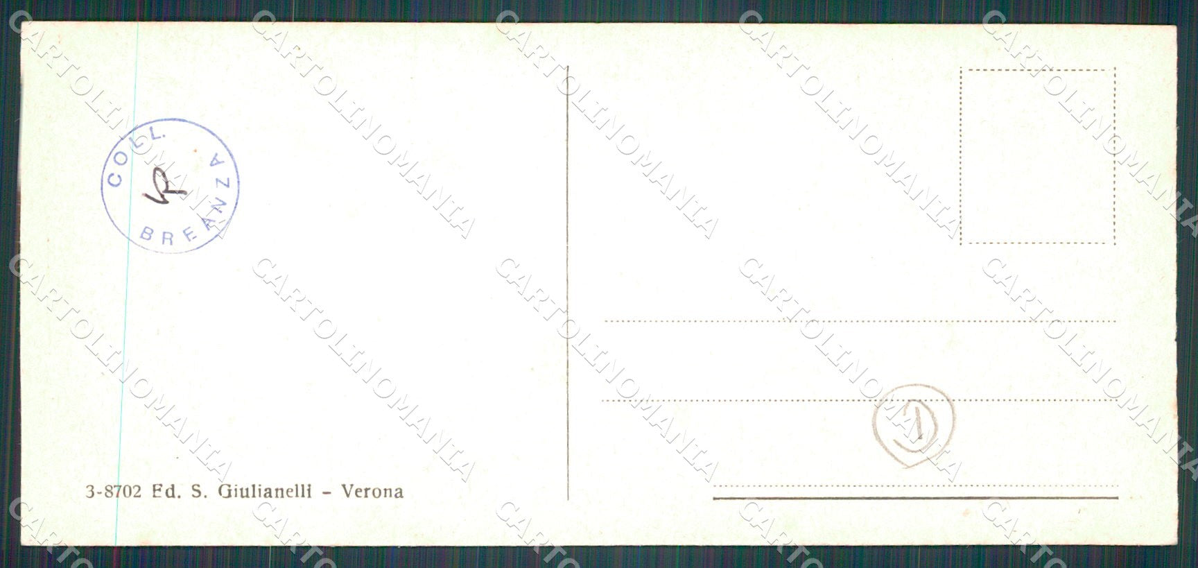 Verona Città Stazione mini cartolina QT4370 – retro